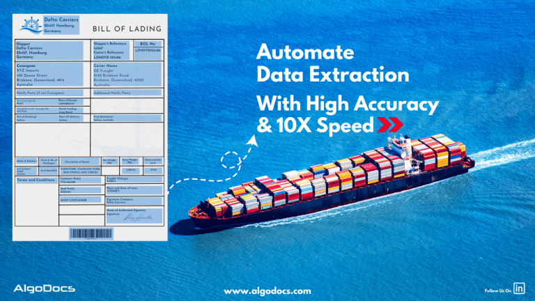 Supply Chain Data Extraction : Data Extraction For Logitics Documents