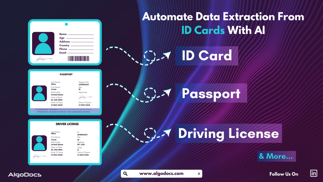id card data extraction using AI and OCR